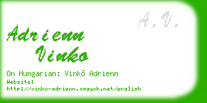 adrienn vinko business card